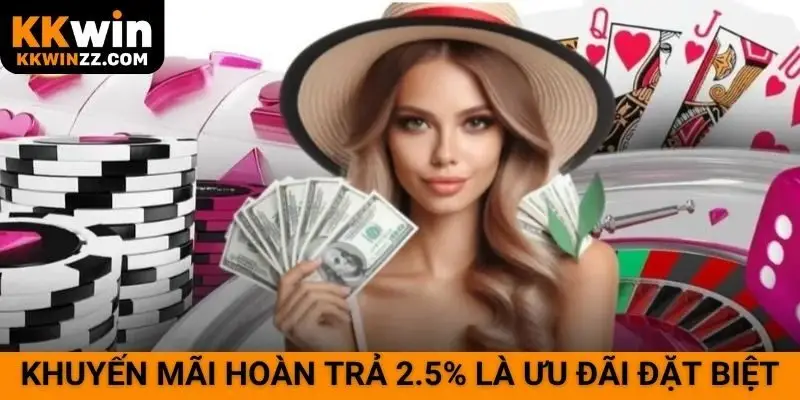 Khuyến mãi hoàn trả 2.5% là ưu đãi đặc biệt